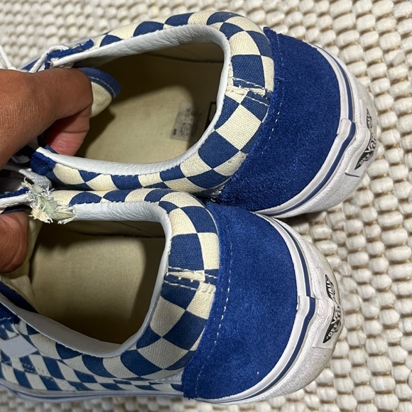 Vans SK8 old skool low red white checkerboard women 8.0 men 6.5 unisex - Picture 7 of 9